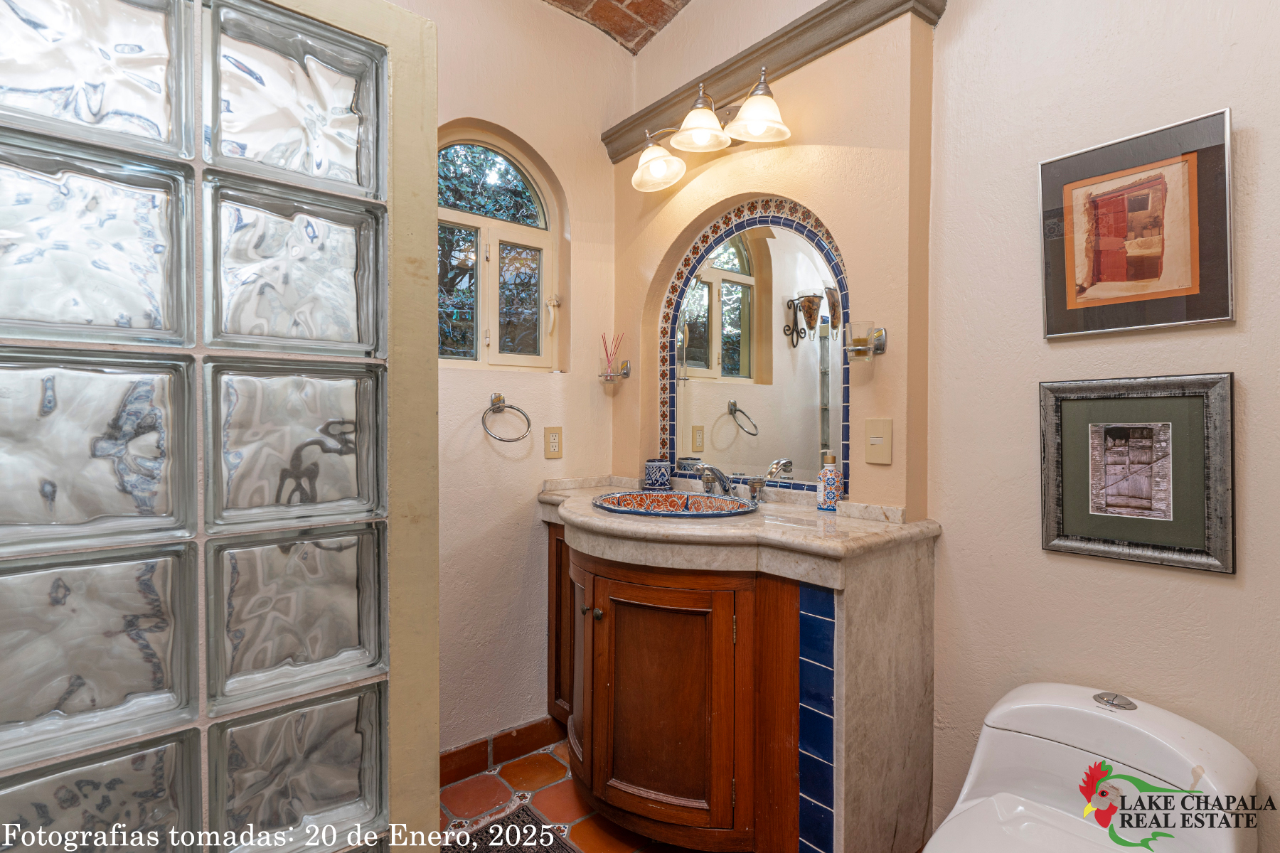 11 Guest Bathroom with Hand Crafted Tiles