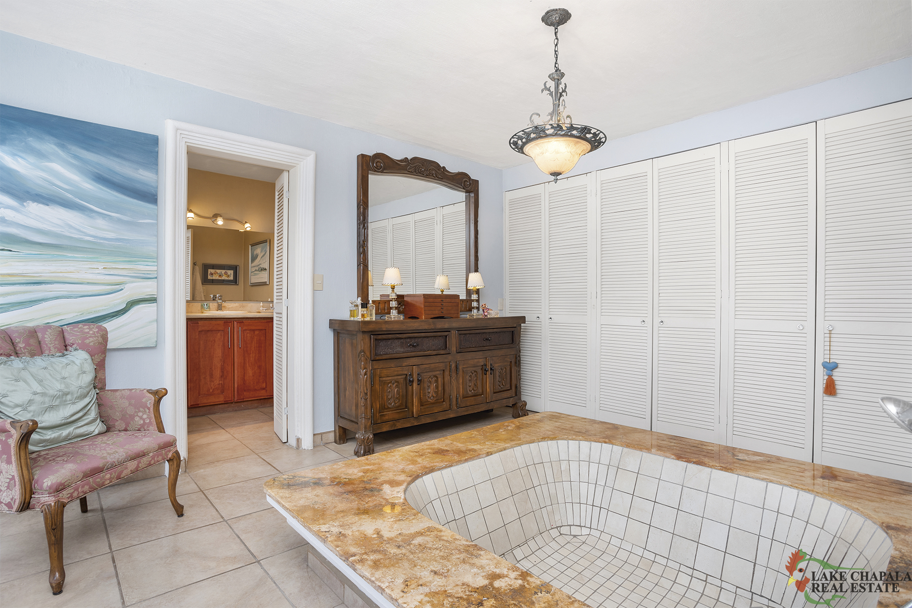 14 Master Dressing Room with Floating Bath Tub