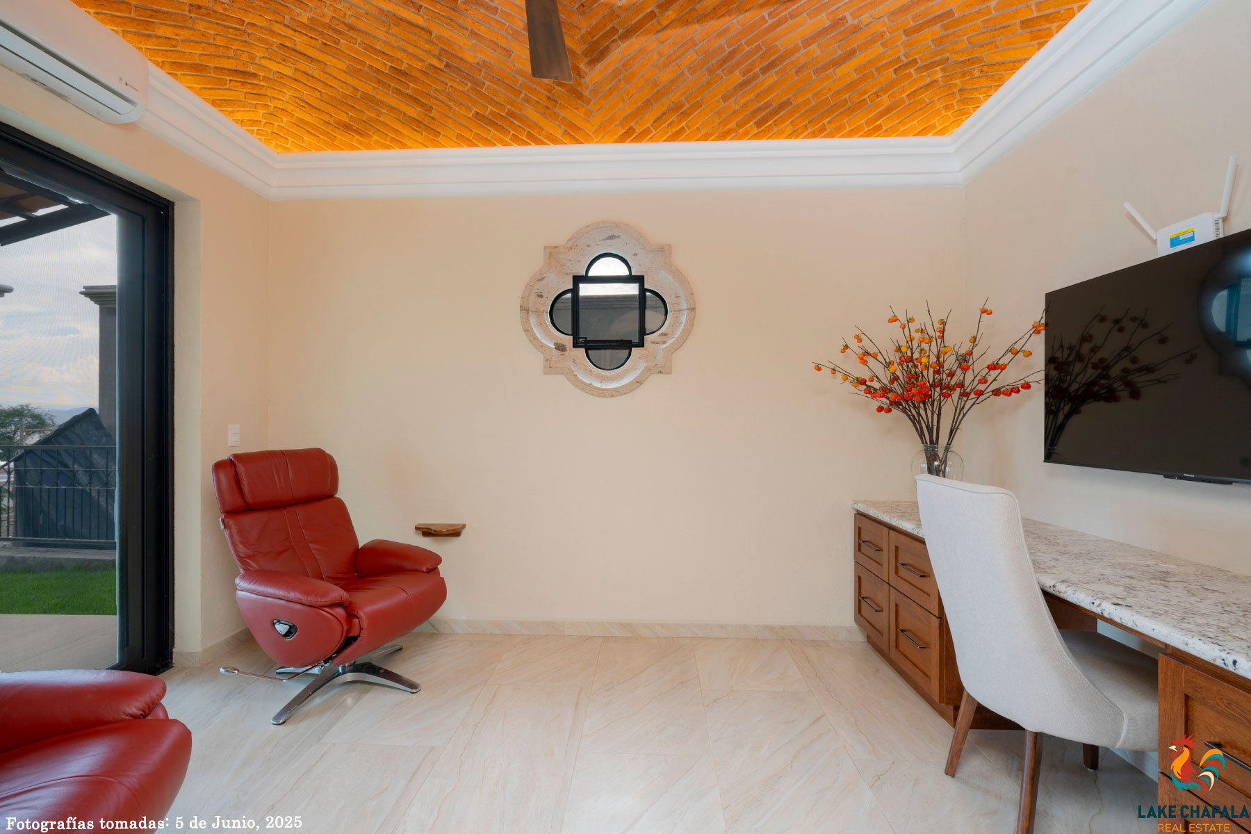 10 Den Office with Dome Ceiling and Garden Terrace