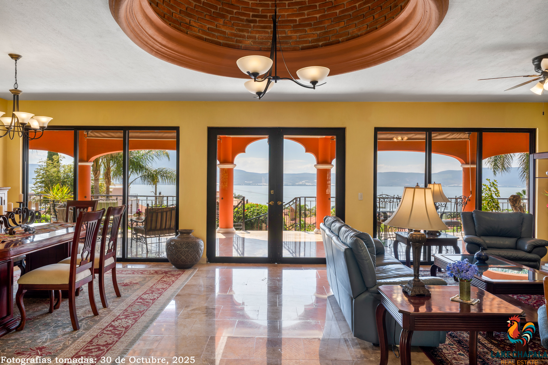 01 Great Room with Lake View and Expansive Terrace