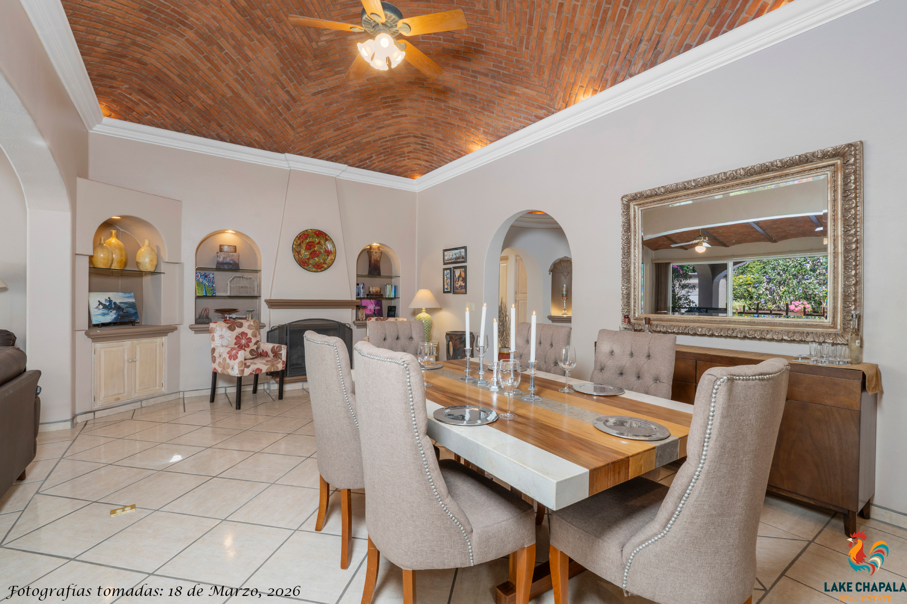 04 Great Room with Domed and Cupola and Gas Fireplace