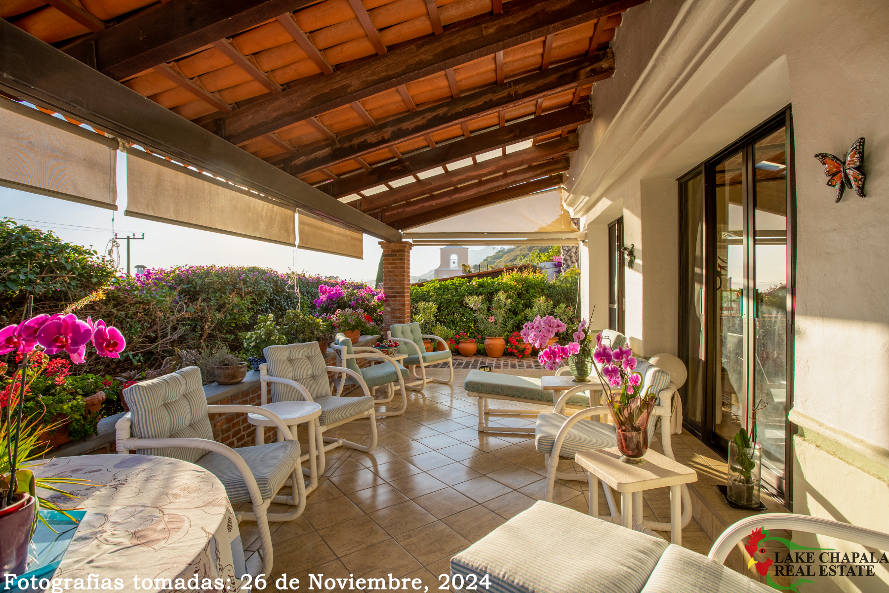 02 South Facing Terrace with view of the Campana Tower