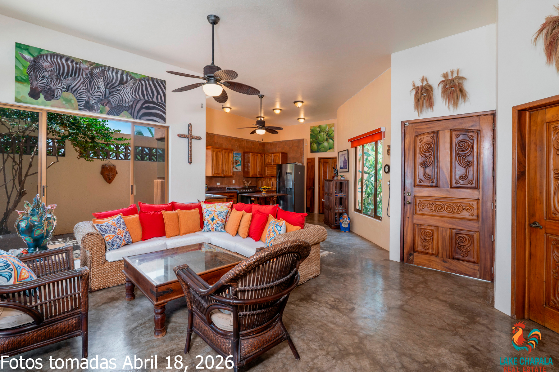 11 Open Concept Living Room Flows to Kitchen and Lanai