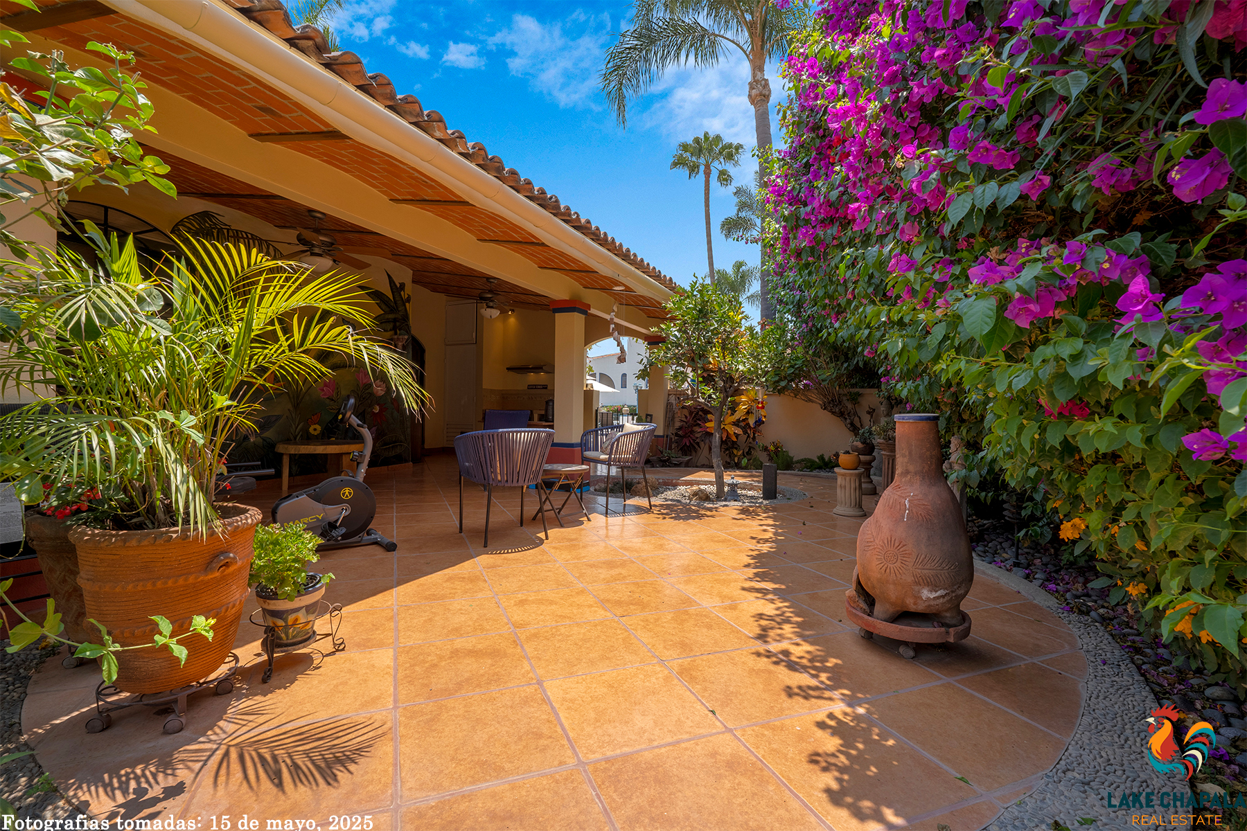 18 Rear Garden Terrace with Private Gate to Common Pool
