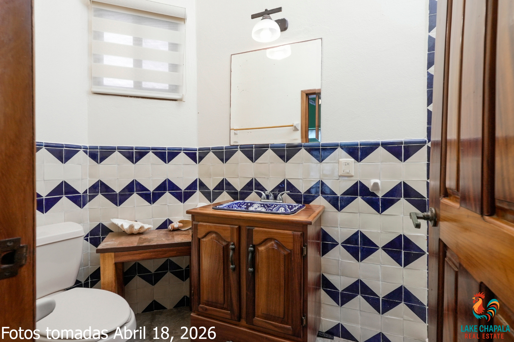 16 Ground Floor Guest Bath with Hand Made Mexican Tiles