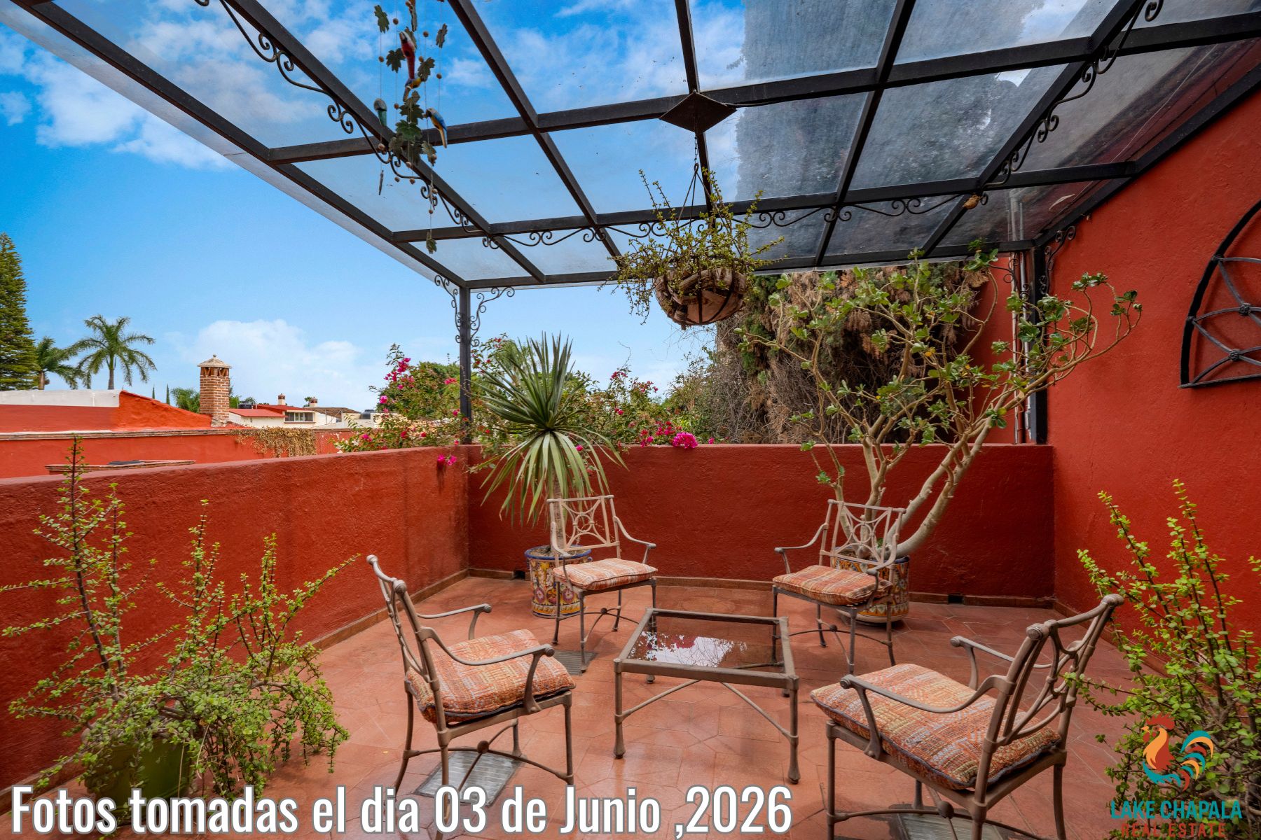 012 Second Floor Masterr Suite with Glass Roofed Terrace