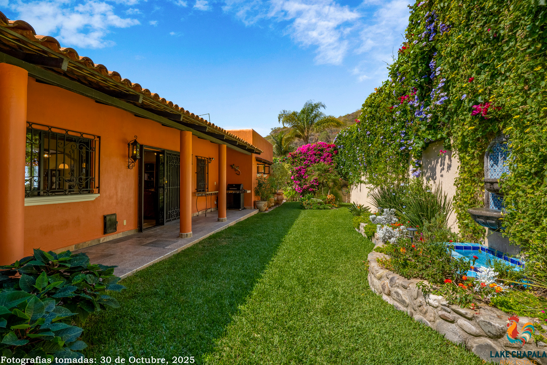 16 North Colonnade Leads to Fountain Mountain View Garden