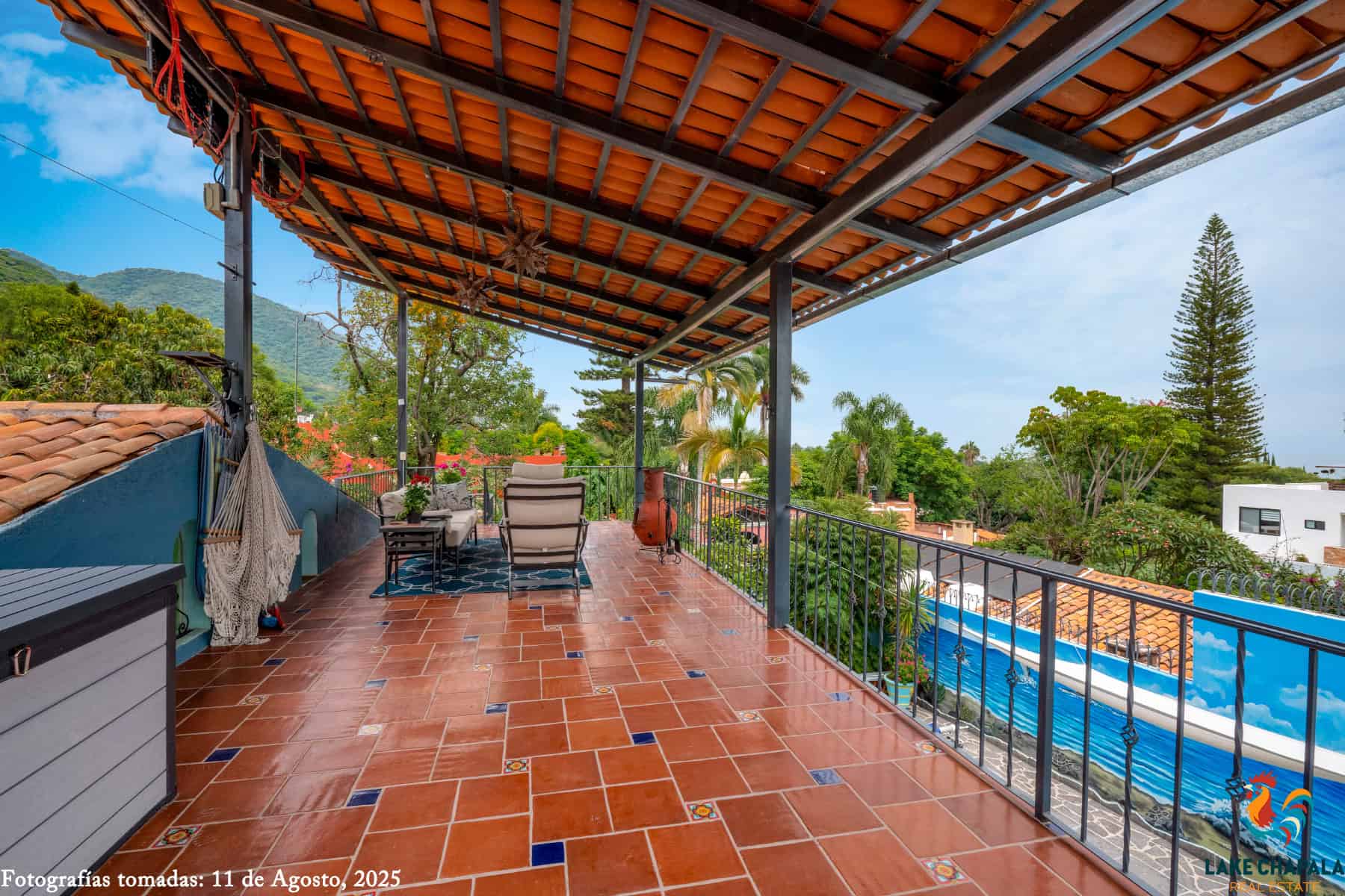 13 Second Floor View Lanai with Hammocks and Lounge Seating