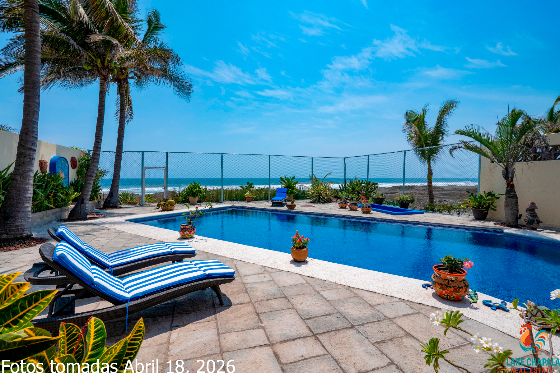 18 Pool Terrace with Outdoor Shower and Private Beach Gate