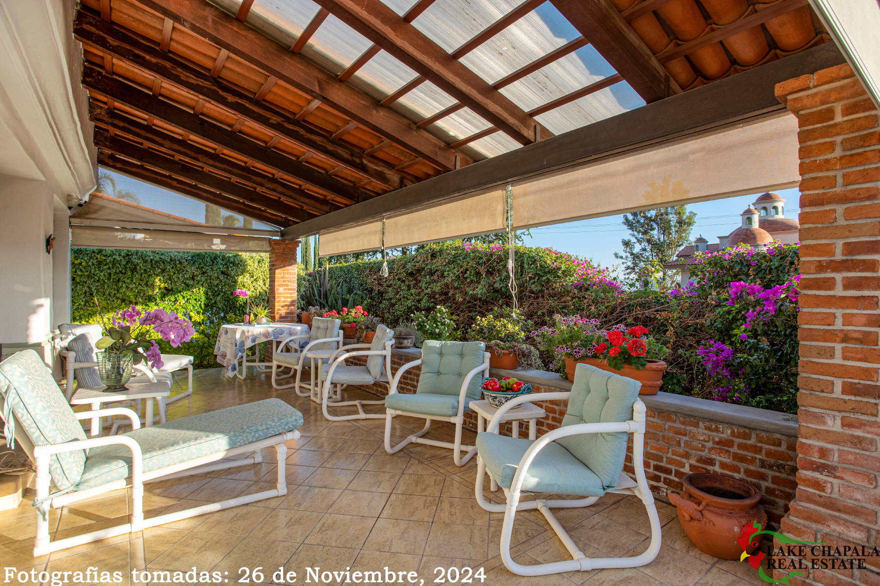 08 Flower Filled Terrace Large Enough for Living and Dining