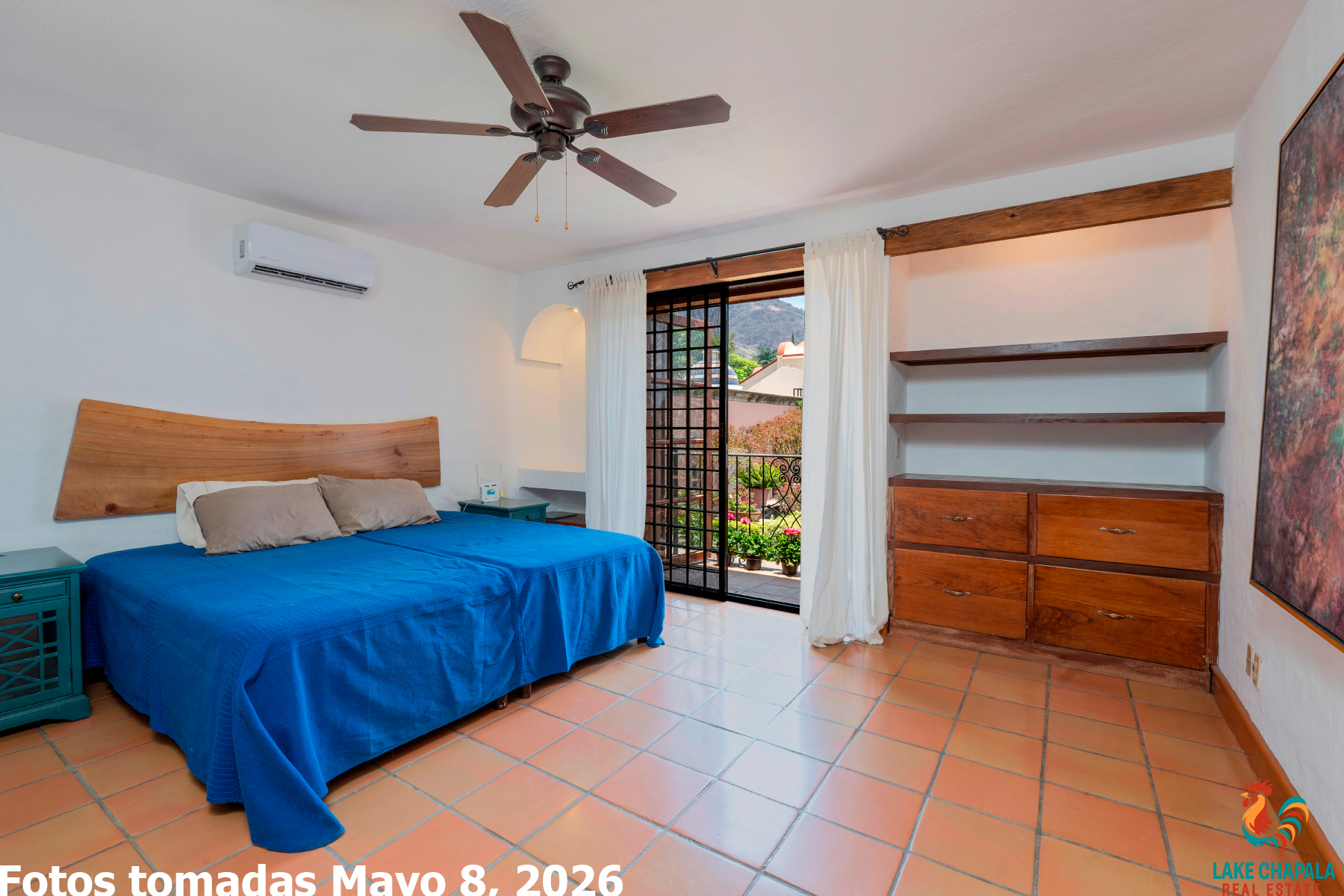 07 Air Conditioned Master Bedroom with Garden View Juliet Balcony