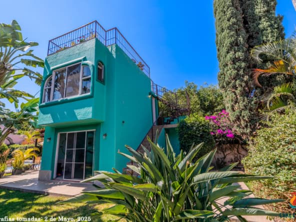 01 Second Floor Sudio Condo with Mirador In Tropical Garden