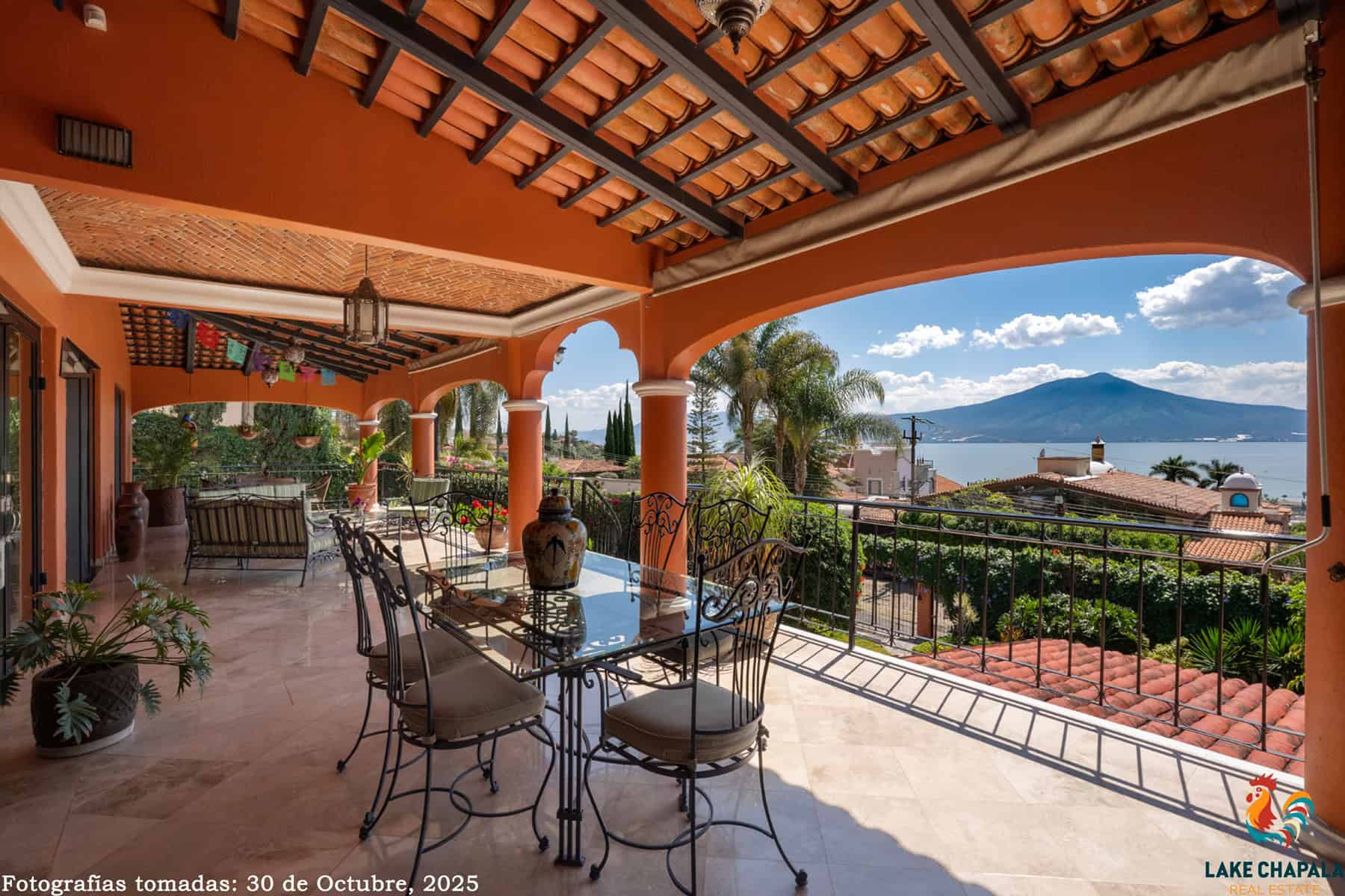 15 Spacious South Terrace runs the Entire South Side of the House and Showcases the Amazing Views