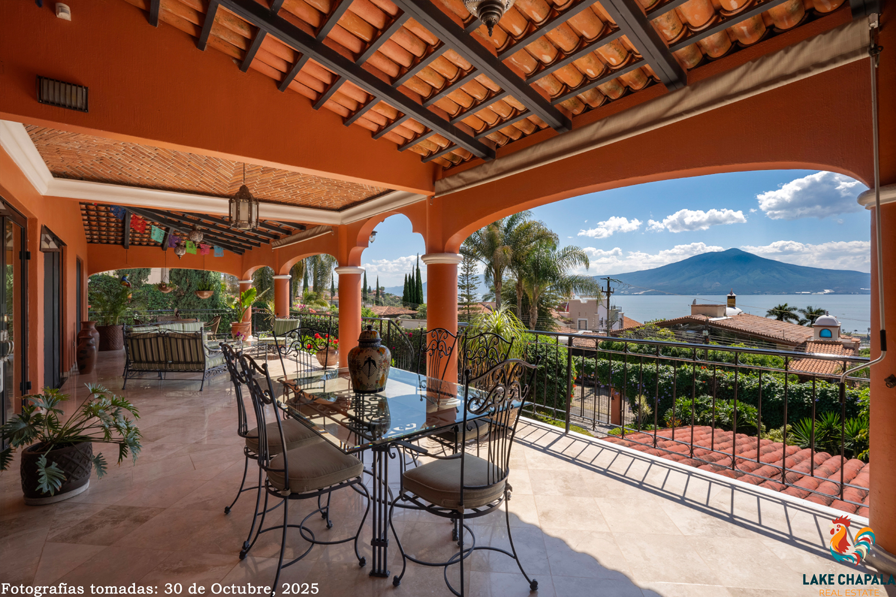 15 Spacious South Terrace runs the Entire South Side of the House and Showcases the Amazing Views