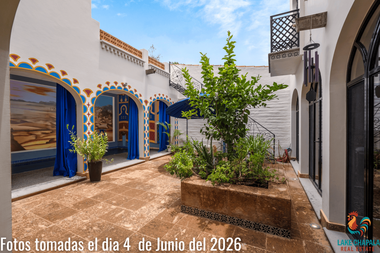 18 Courtyard with Persian Lemon Tree